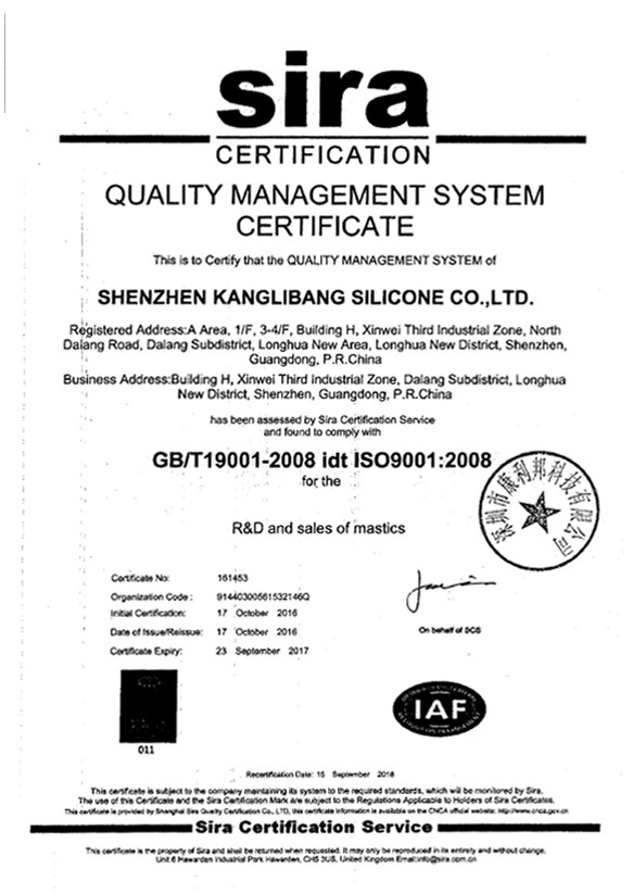 ISO9001:2008 Certificates