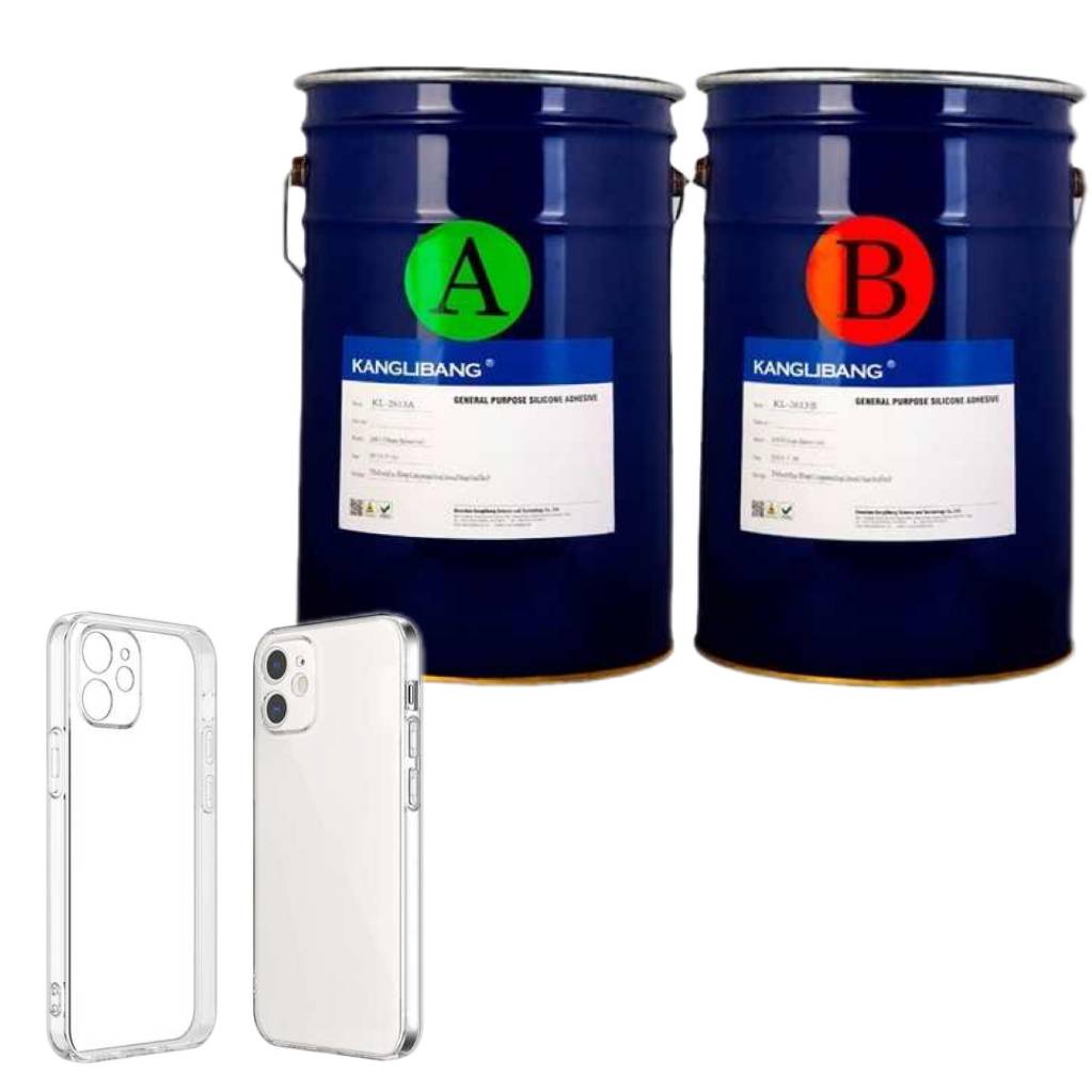 What kind of adhesive can be used on silicone surfaces?