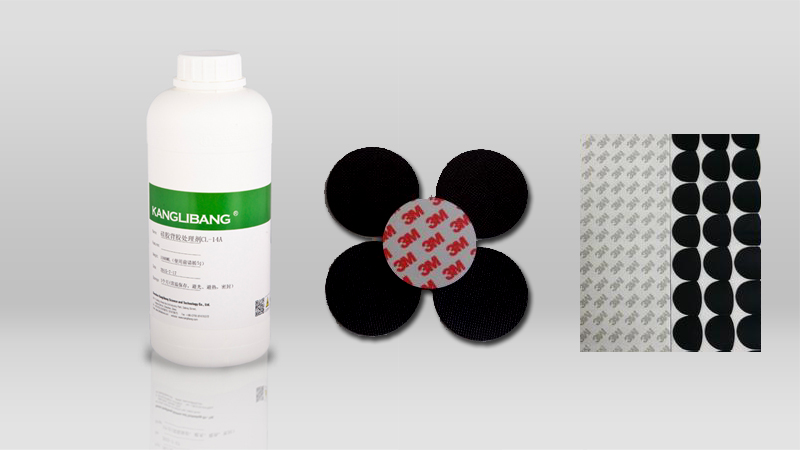 Principle of adhesive bonding for double sided adhesive used for silicone backing