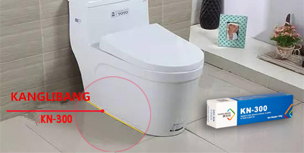 silicone glue toilet